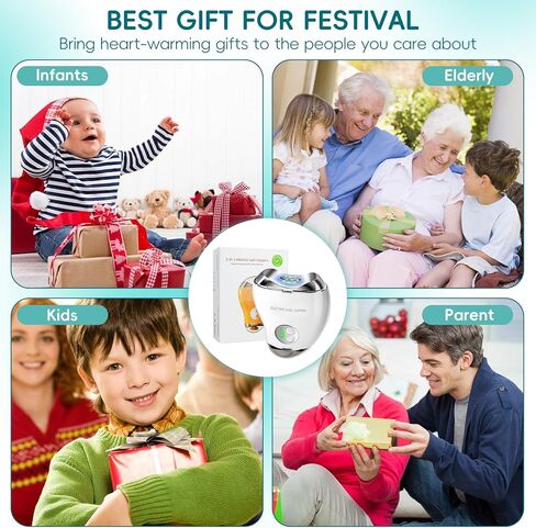 Electric Nail Clipper, 2 in 1 Automatic Nail Trimmer & Nail File, 3 Speeds LCD Digital Display, USB Rechargeable Safety Fingernail Trimmer with Nail Clip Storage for Baby (White) in Kuwait