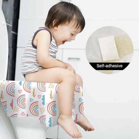 40 Pack Toilet Seat Covers Disposable for Kids Toddlers & Adults, Extra Large Waterproof Toilet Cover Individually Wrapped Travel Essential Portable Potty Training in Public Restrooms, Trip - KL & CH in Kuwait