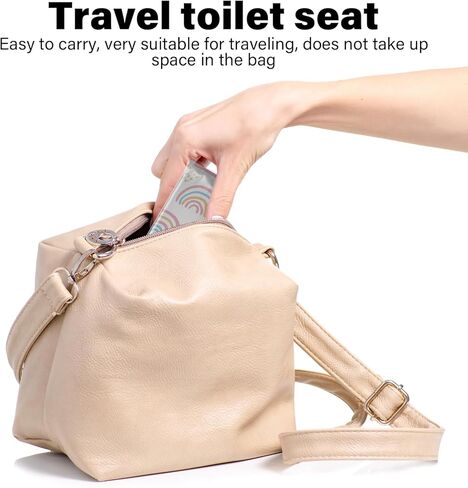 40 Pack Toilet Seat Covers Disposable for Kids Toddlers & Adults, Extra Large Waterproof Toilet Cover Individually Wrapped Travel Essential Portable Potty Training in Public Restrooms, Trip - KL & CH in Kuwait