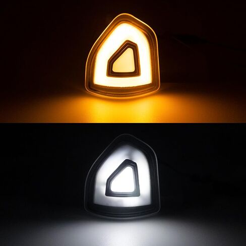 Side Tow Mirror Turn Signal Lights LED Compatible with Ram 1500 2021-2023/for Ram 1500 Classic 2022 2023/for Ram 2500 3500 19-22 Amber Blink Turn Marker White LED Position Lights (Smoked Len) in Saudi Arabia