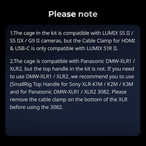 طقم قفص SmallRig S1R II لـ Panasonic Lumix S1R II مع مقبض علوي ، مشبك كابل لـ HDMI و USB-C ، لوحة إطلاق سريعة مدمجة لـ ARCA ، مع 1/4 ''-20 و 3/8 '-16 ثقوب ملولبة -4903 in Kuwait