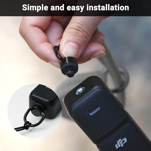 CYNOVA DJI Osmo Pocket 3 Accessories, Adjustable Nylon Hand Wrist Straps Lanyard with a 1/4" Screw, For Insta360 Selfie Stick, Go pro, Nikon Canon Sony Samsung Dslr Cameras, black in Kuwait