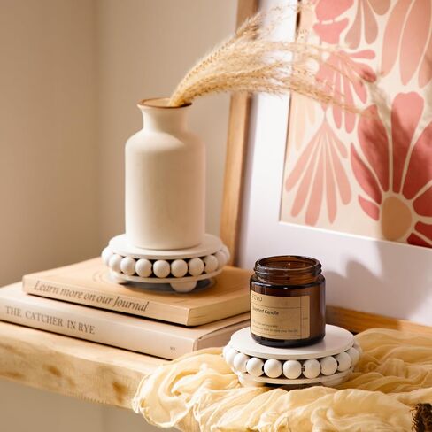 3 Pack Wood Risers for Decor, Small Pedestal Stand Plant Riser for Display Trays Rustic Farmhouse Home Decor in Saudi Arabia