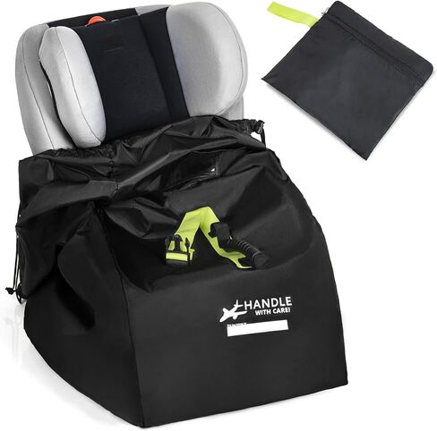Car Seat Travel Bag for Airplane - Fits Infant Car Seats, Convertible Car Seats, Booster Seats, Car Seat Bases - for Worry-Saving, Effortless and Safe Travel in Kuwait