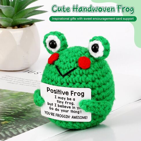 LEJIAJINW Mini Cute Frog Valentines Ideas for Her, Emotional Inspirational Cheer Up Support Gifts for Women Encourage Motivational Daughter Granddaughter Niece, Birthday, Mother's Day in Saudi Arabia