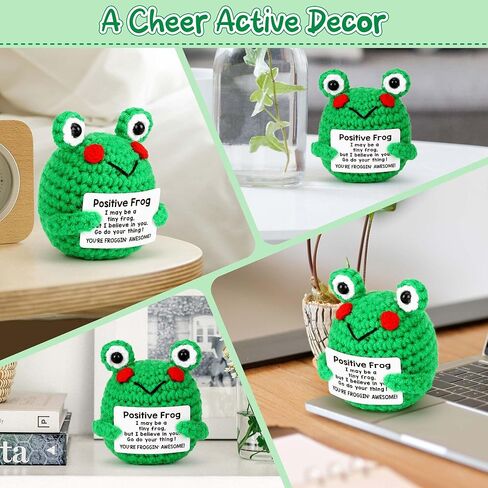 LEJIAJINW Mini Cute Frog Valentines Ideas for Her, Emotional Inspirational Cheer Up Support Gifts for Women Encourage Motivational Daughter Granddaughter Niece, Birthday, Mother's Day in Saudi Arabia