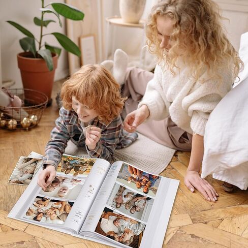 Lanpn Baby Photo Album 4x6 300 جيوب ، ألبوم صور Bebe للموجات فوق الصوتية الجديدة مع منطقة كتابة المذكرة ، دفتر صور غلاف ، ألبوم صور للأطفال ، Baby Boy Memory Book knefake Blue in Kuwait