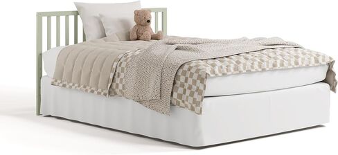 Storkcraft Morningside 5-in-1 Convertible Crib (Frosted Oat) – GREENGUARD Gold Certified Baby Crib, Fits Standard Crib Mattress, Easy 30-Minute Assembly, Converts to Toddler Bed and Full Bed in Kuwait