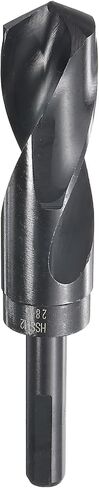 HARFINGTON Twist Drill Bit 28.5mm Dia High-Speed Steel 6542 Metric Drill Bits 6.3" Overall Length with Black Oxide Coating for Drilling Hard Metals, Stainless Steel, Alloy Steel in Saudi Arabia