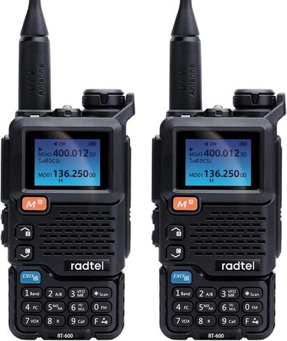 Radtel RT-600 هوائي لاسلكي محمول Am Fm اتجاهين راديو العاكس محطة VHF K5 استقبال هام مجموعة لاسلكية طويلة المدى in Saudi Arabia