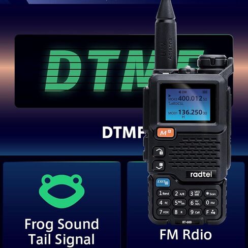 Radtel RT-600 هوائي لاسلكي محمول Am Fm اتجاهين راديو العاكس محطة VHF K5 استقبال هام مجموعة لاسلكية طويلة المدى in Saudi Arabia