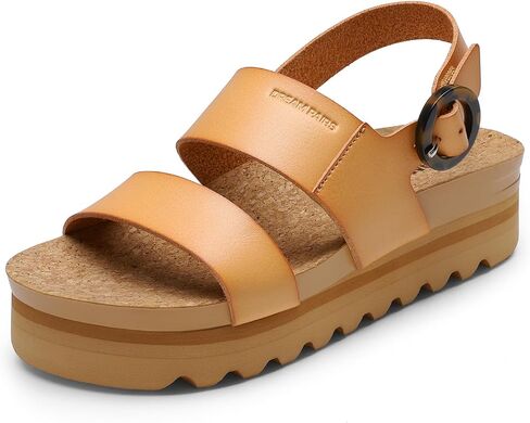 DREAM PAIRS Women's Orthopedic Arch Support Platform Sandals Comfortable Cork Sole Low Wedges Sandals Flatform Summer Dress Shoes Cute Buckle Wedges for Beach in Saudi Arabia