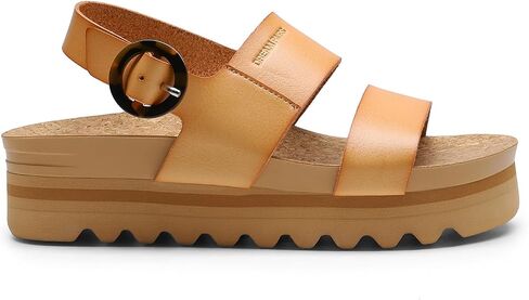 DREAM PAIRS Women's Orthopedic Arch Support Platform Sandals Comfortable Cork Sole Low Wedges Sandals Flatform Summer Dress Shoes Cute Buckle Wedges for Beach in Saudi Arabia