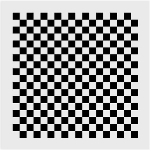 Lens Focus Calibration Chart Film Pattern Calibrating PET Or Aluminium Oxide Chess Board 18×18 (50×50), Aluminium Oxide in Kuwait