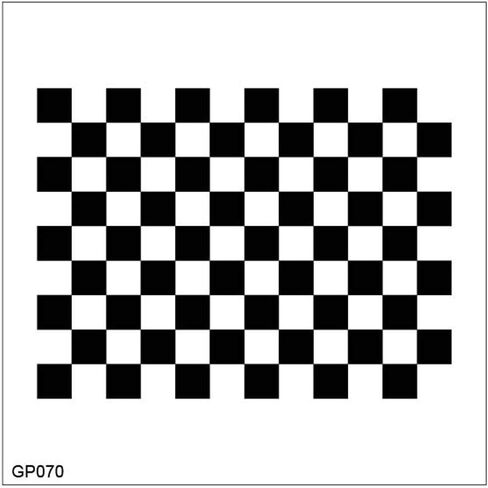 Lens Focus Calibration Chart Film Pattern Calibrating PET Or Aluminium Oxide Chess Board 18×18 (50×50), Aluminium Oxide in Kuwait