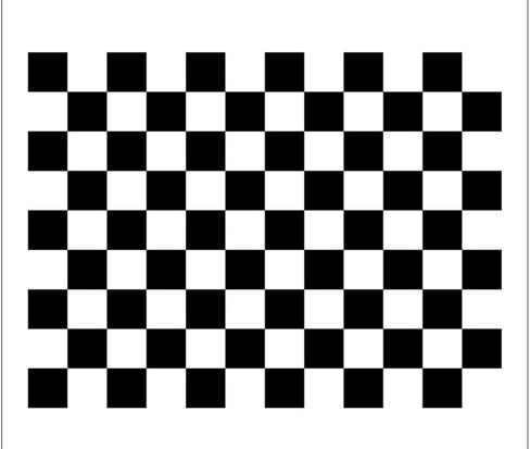 Lens Focus Calibration Chart Film Pattern Calibrating PET Or Aluminium Oxide Chess Board 18×18 (50×50), Aluminium Oxide in Kuwait