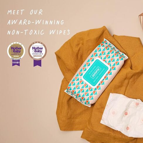 Joonya Baby Wipes - Non-Toxic, Earth-Friendly Baby Wipes for Calm, Healthy Skin - Fragrance Free - 3 Packs of 80 Diaper Wipes (240) in Saudi Arabia