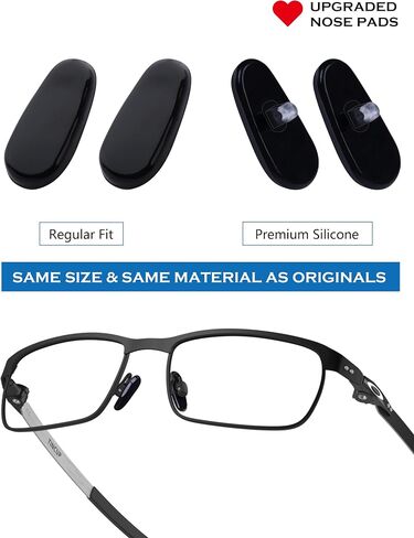 4 Pairs Replacement Nose Pads for Oakley Tincup OX3184 OX5099 | Tincup Carbon OX5094 | Conductor OO4106 OO4107 Eyeglass(15mm*7mm*6mm) in Saudi Arabia