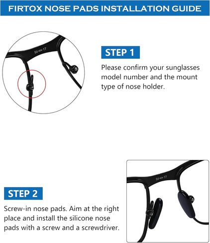 4 Pairs Replacement Nose Pads for Oakley Tincup OX3184 OX5099 | Tincup Carbon OX5094 | Conductor OO4106 OO4107 Eyeglass(15mm*7mm*6mm) in Saudi Arabia
