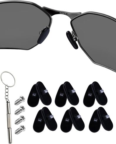 4 Pairs Replacement Nose Pads for Oakley Tincup OX3184 OX5099 | Tincup Carbon OX5094 | Conductor OO4106 OO4107 Eyeglass(15mm*7mm*6mm) in Saudi Arabia