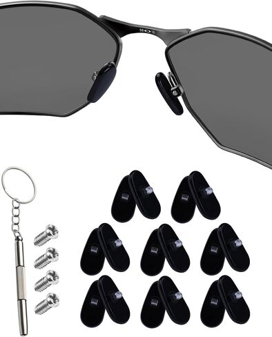 4 Pairs Replacement Nose Pads for Oakley Tincup OX3184 OX5099 | Tincup Carbon OX5094 | Conductor OO4106 OO4107 Eyeglass(15mm*7mm*6mm) in Saudi Arabia