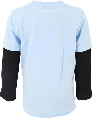 Unique Baby Boys Layered Long Sleeve Kids Toddler Graphic T Shirt in Kuwait