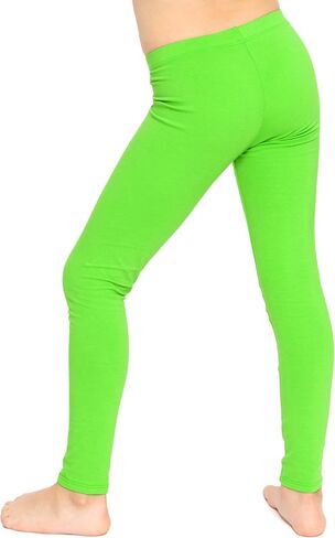 STRETCH IS COMFORT Oh So Soft Solid Youth Girls and Plus Size Leggings | Comfortable Fit for Everyday Activities | Size 2-16 in Saudi Arabia