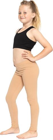 STRETCH IS COMFORT Oh So Soft Solid Youth Girls and Plus Size Leggings | Comfortable Fit for Everyday Activities | Size 2-16 in Saudi Arabia