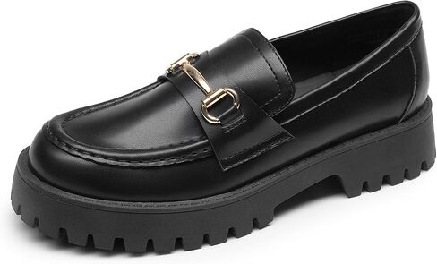 DREAM PAIRS Loafers for Women Platform Chunky Penny Loafer Slip On Casual Dressy Business Shoes with Arch Support in Saudi Arabia
