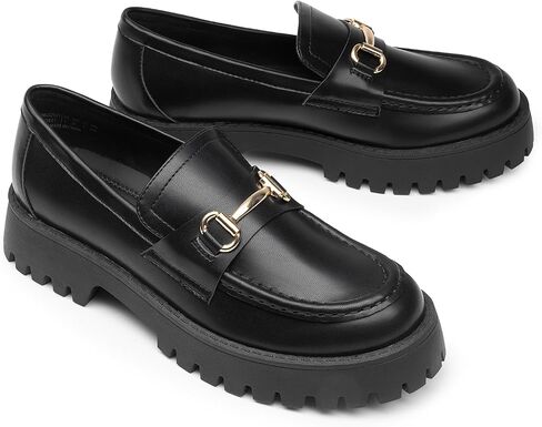 DREAM PAIRS Loafers for Women Platform Chunky Penny Loafer Slip On Casual Dressy Business Shoes with Arch Support in Saudi Arabia