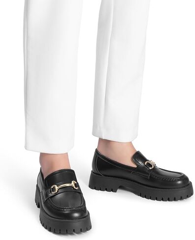 DREAM PAIRS Loafers for Women Platform Chunky Penny Loafer Slip On Casual Dressy Business Shoes with Arch Support in Saudi Arabia