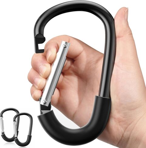 SURDOCA Stroller Hooks, 2Pcs Large Stroller Hooks for Bags, Universal Stroller Clips and Hooks, Mommy Hook for Stroller Heavy Duty, Stroller Accessories for Mom in Saudi Arabia