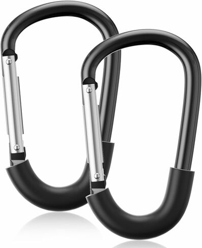 SURDOCA Stroller Hooks, 2Pcs Large Stroller Hooks for Bags, Universal Stroller Clips and Hooks, Mommy Hook for Stroller Heavy Duty, Stroller Accessories for Mom in Saudi Arabia