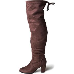 J. Adams Women's Aspen Over-the-Knee High Boots - Stylish Thigh-High Chunky Heels for Fall and Winter Fashion