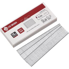 18 Gauge Brad Nails, 1000 Counts 1-inch 18 GA Brad Nails, Galvanized Nails for Nail Gun, Finishing Nail Gun Nails for Pneumatic, Electric Brad Nailer Gun