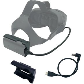 FPV Goggles V2 Battery Bracket Holder and Power Cable Compatible with DJI FPV Combo Goggles V2 Battery Recharging Wire Accessories