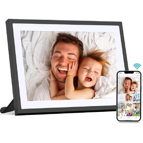Digital Picture Frame 15.6 Inch WiFi Digital Photo Frame,1280 * 800 HD IPS Touch Screen Smart Cloud Photo Frame, to Share Photos Or Videos Remotely Via APP Email