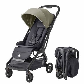 Ergobaby Metro 3 All in One Compact Baby Stroller, Lightweight Travel Stroller, Easy One-Hand Fold for Overhead Airplane Storage (Carries up to 50 lbs), Car Seat Compatible, Onyx Black