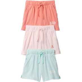 GAP Baby Girls' 3-Pack Logo Shorts