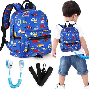 Accmor Toddler Backpack Leash, Cute Dinosaur Kids Backpack with Anti Lost Wrist Link, Mini Child Backpack Leash Walking Harness for Outdoor Travel, Adorable Backpack Tether for Baby Boys 1-3