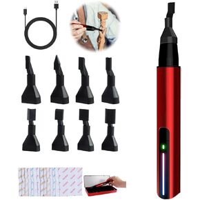Reciprocating Sander USB Quick Charging Sanding Pen, 3 Gears Adjustable Mini Pen Sander Tool With 8pcs Sanding Head, Self-Adhesive Sandpaper for Efficient Sanding Polishing Surfaces