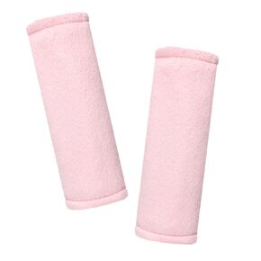 GFU Car Seat Strap Pads for Baby, Soft Shoulder Pads for Comfort, Reversible Seatbelt Covers for Kids, Perfect for Baby Car Seat, Stroller, Swing, High Chair, Size: 6.5 x 6.5 inch, Pink