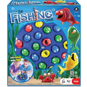 Ambassador Games: The Fishing Game - Classic Animated Arcade-Themed Game, Use The Rod to Catch Spinning & Chomping Fish, Kids Ages 3+, 2-4 Players