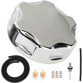 Metal Gas Fuel Tank Cap Compatible with Predator 212cc 196cc Engine Coleman CT200U CT200U-EX BT200X Mini Bike Go Kart GX160 GX200 GX270 GX390 King Size 17620-Z4H-900 Replacement Parts