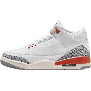 NIKE Air Jordan 3 Retro Women's Shoes (CK9246-121, White/Sail/Cement Grey/Cosmic Clay) Size 6.5