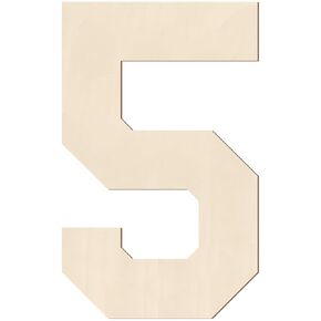 Wooden Letters 12 Inch, Large Wooden Letter B Shape Cutout Big Unfinished Vintage Sports Varsity Style Wood Alphabet Letters for Wall Decor Nursery Name Painting Crafts Party Room Home Decoration