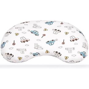 BYRIVER Kids Bed Pillow with Pillowcase for Home and Daycare, Playful Pink Kitten Child's Pillow for Sleeping