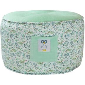 GooseWaddle Soft and Comfortable Kids Ottoman Toddler Pouf Seating for Your Little One's Playroom or Nursery (Poppy Pink)
