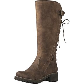 GLOBALWIN Women's Lace Up Back Knee High Fashion Boots