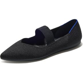 Rothy's The Point Mary Jane Women's Slip-On Shoes, Pointed-Toe Flats, Made from Recycled Plastic Bottles & Machine Washable